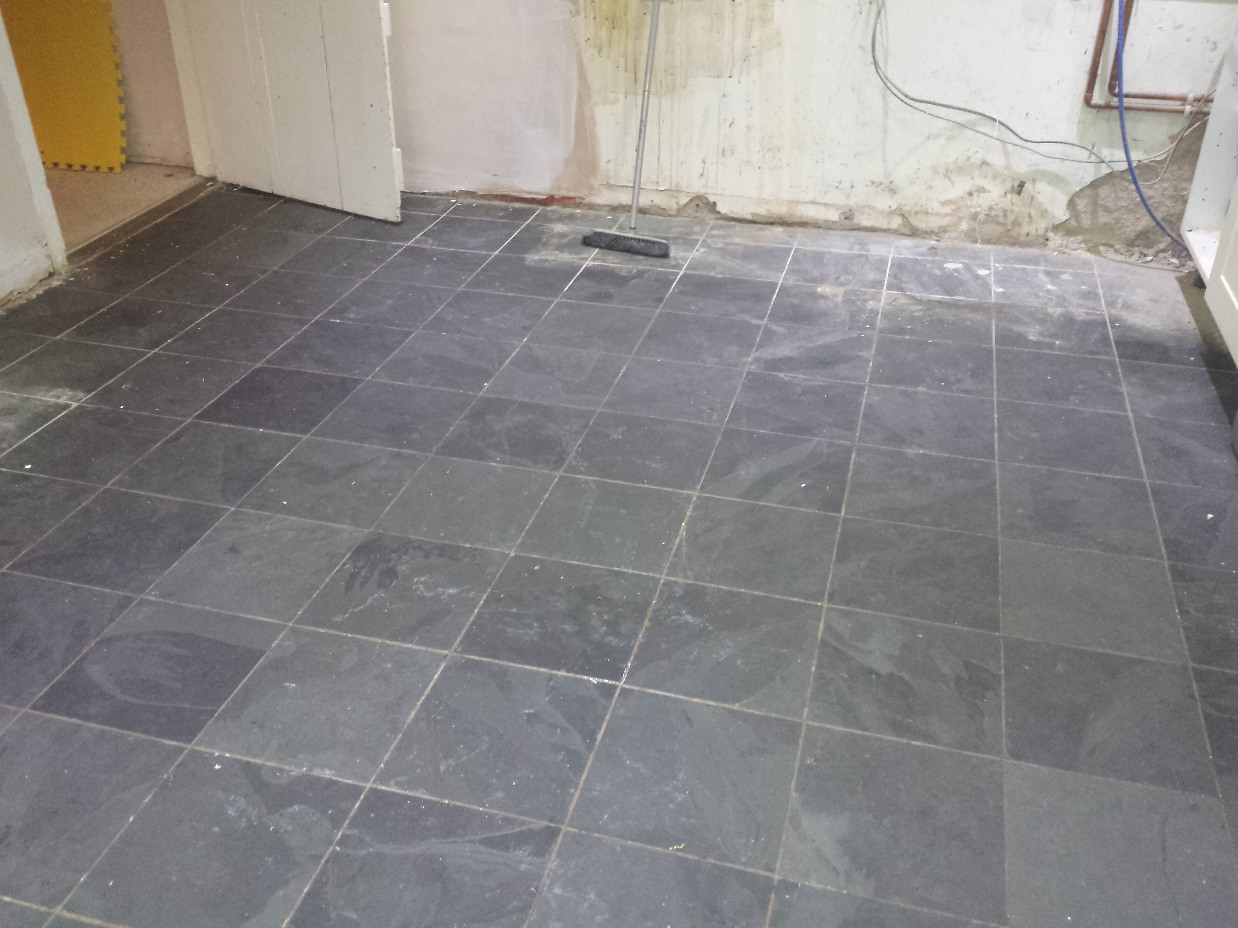 Slate floor cleaning and sealing in Oxfordshire